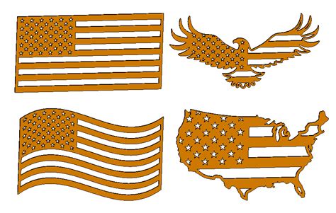 Usa, United States, American Flag Vector Images