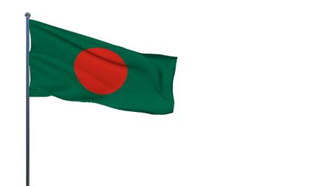 Bangladesh Flag Waving in The Wind 3D Rendering, National Day, Independence Day 14039767 PNG