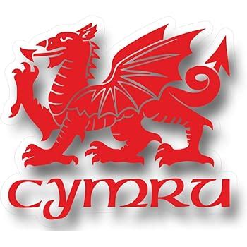 ZygoMax Welsh Dragon Car Sticker/Decal - The National Flag of Wales - Baner Cymru: Amazon.co.uk ...