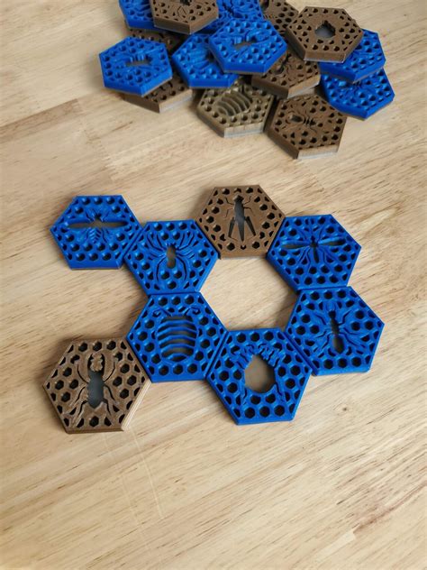 Hive Board Game With Expansions 3d Printed Two Tone 3d Models - Etsy