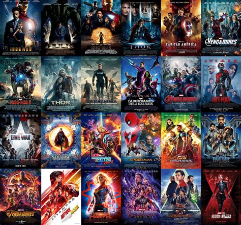 Marvel Cinematic Universe Films 2015 All The Marvel Cinematic Universe ...