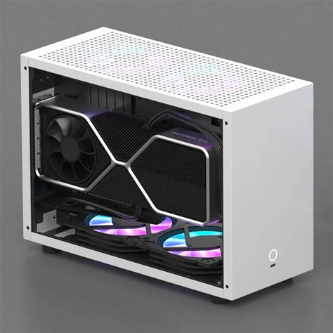 Spcc Black White Mini Itx Computer Case Mini Tower Pc Gaming Sff Case Small Form Factor Open ...