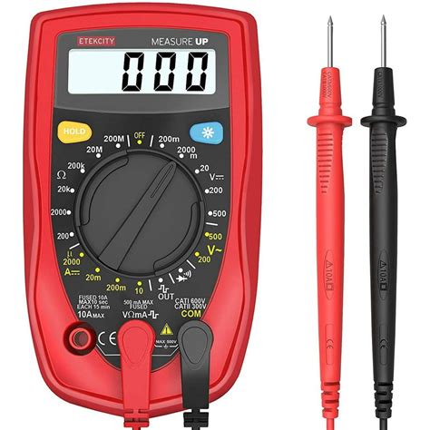 Etekcity Digital Multimeter, Amp Volt Ohm Voltage Tester Meter with ...