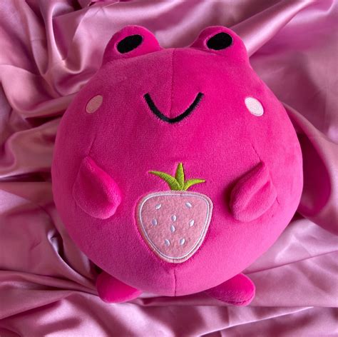 Strawberry Frog Plush PREORDER | Etsy