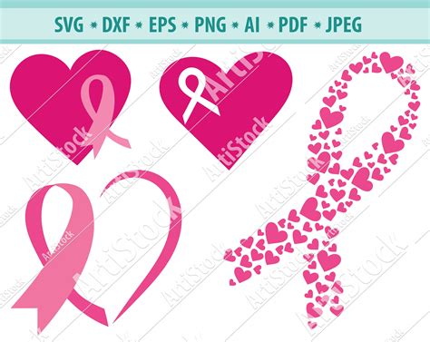 Cancer Ribbon SVG Cancer Survivor Awareness Ribbon SVG - Etsy