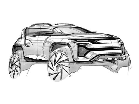 SUV Concept drawing with pencil and marker | Car design sketch, Car design, Sketches