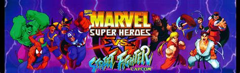 Marvel Super Heroes vs Street Fighter Arcade Marquee – 26″ x 8″