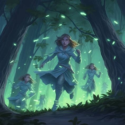 The Lorekeeper Feywild rogue running through the w by TheLorekeeperLibrary on DeviantArt