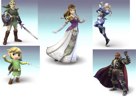 Super Smash Bros.: Zelda Characters' Alternate Skins - Zelda Dungeon