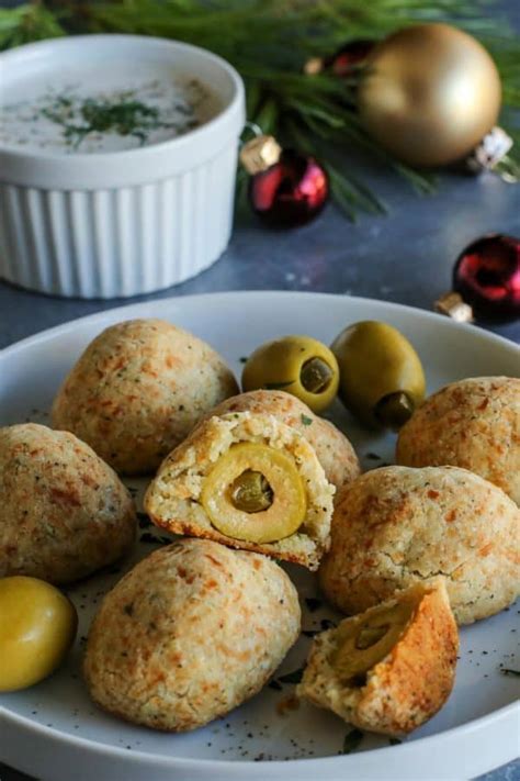 Olive Cheese Balls - easy baked recipe • A Farmgirl's Dabbles