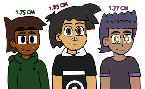 Height Comparison by MrEmber04 on DeviantArt