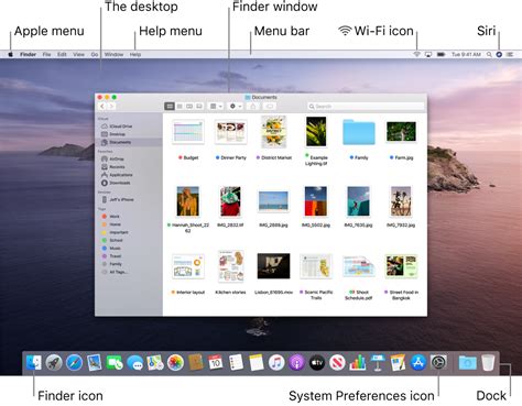 The desktop, menu bar, and Help on your Mac - Apple Support