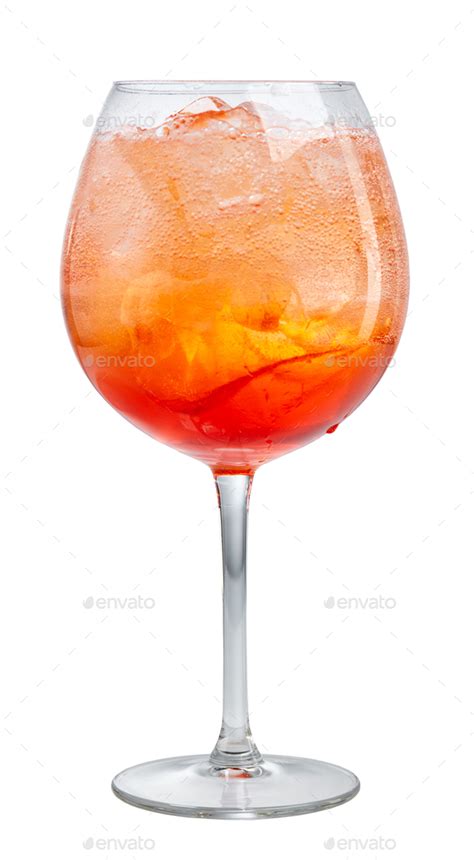 glass of aperol spritz cocktail Stock Photo by magone | PhotoDune