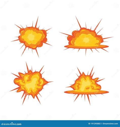 Explode Animation Sequence . Cartoon Explosion Frames. Vector | CartoonDealer.com #70499131