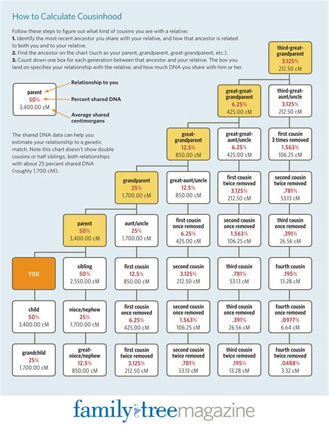 Printable Cousin Chart | When you've printed it, keep a copy handy so that you can.