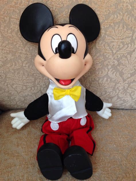 Vintage Mickey Mouse Doll Wearing Tuxedo 15 inches