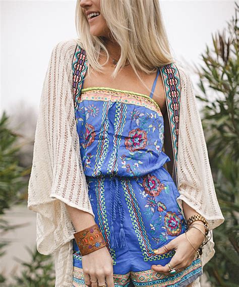 Three Bird Nest Blue Festival Boho Romper | Boho boutique clothing, Birds nest clothing, Boho romper