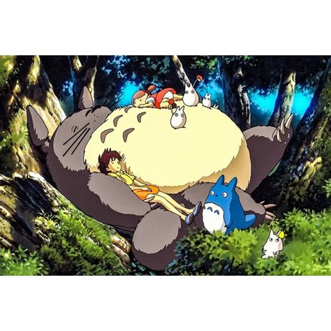 Tonari No Totoro Anime Art Poster | Totoro, Ghibli, Studio ghibli ...