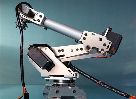 6 Axis Mechanical Aluminium Robot Arm with Bearings | LK Tronics