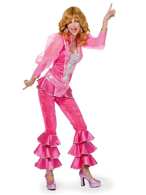 Adult Pink Mamma Mia Costume | Textiles Mamma Mia | 70s costume ...