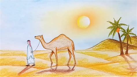 Desert Landscape Drawing For Kids - Draw-jergen