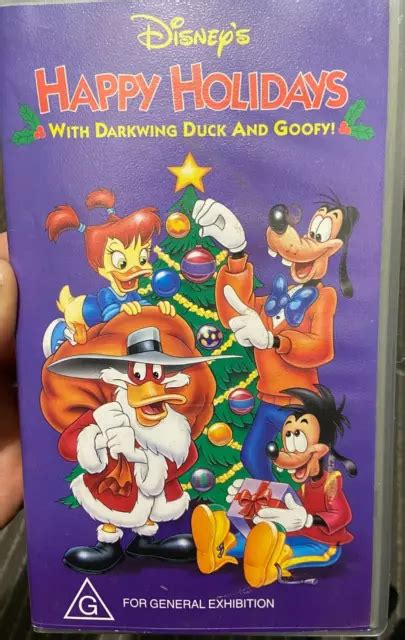 HAPPY HOLIDAYS WITH Darkwing Duck And Goofy VHS VIDEO TAPE (kids / Walt Disney) £15.30 - PicClick UK