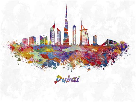 Wall Art Print | Dubai skyline | Europosters