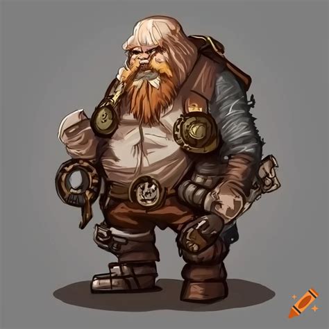 Magnus steambeard, steampunk dwarf in an anime style on Craiyon