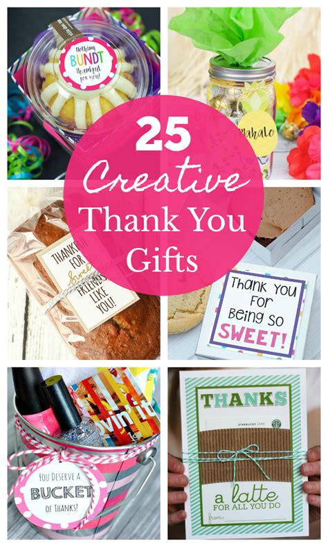 25 Creative & Unique Thank You Gifts - Crazy Little Projects