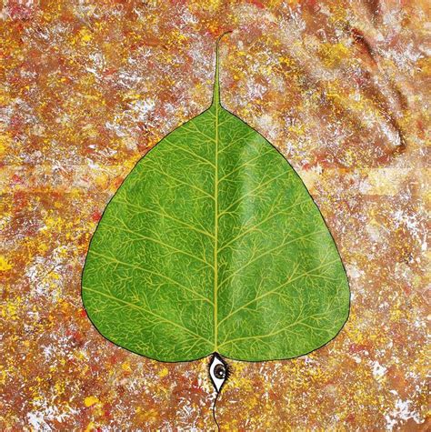 Leaf of tree Peepal Painting by Sumit Mehndiratta | Saatchi Art