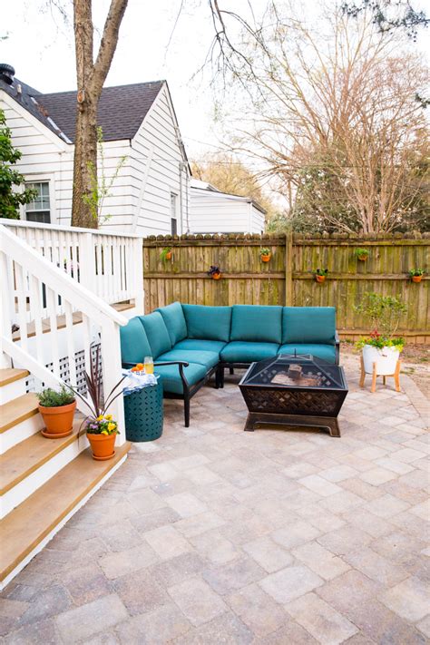 Adding a DIY Paver Patio to the Backyard - Live Free Creative Co