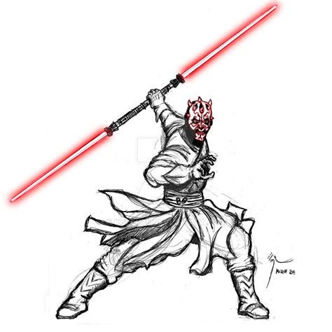 Darth Maul Sketch by Kuzeh75 on DeviantArt