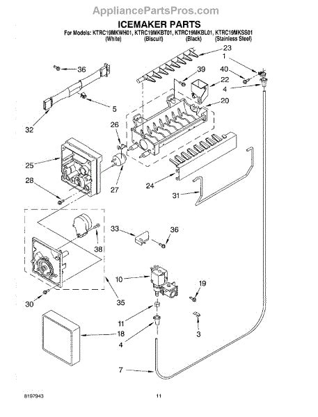 Kitchenaid Ice Maker Parts Diagram - General Wiring Diagram