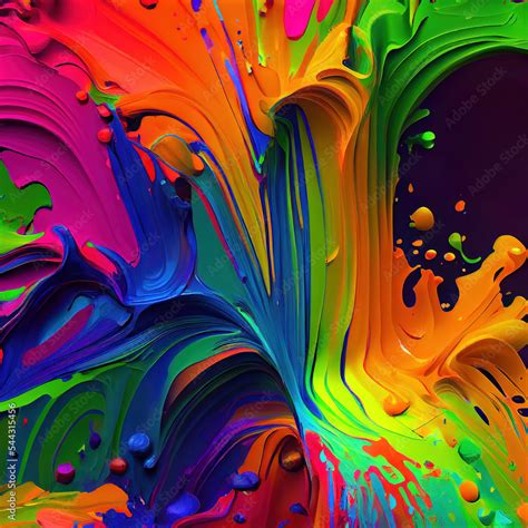 Paint Splatter 3d Background