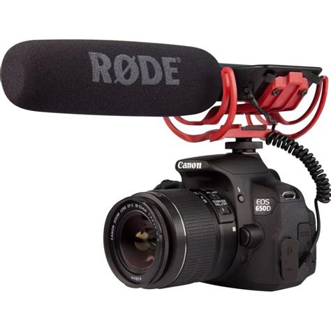 Rode VideoMic On Camera Mounted Shotgun Mic Microphone for Canon T3i 5D2 7D 60D 70D 5D3 Nikon ...