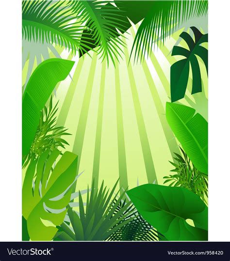 Nature forest background Royalty Free Vector Image