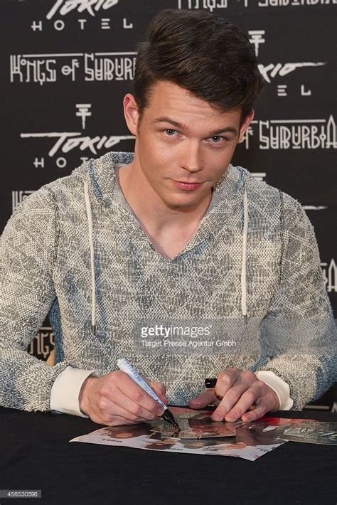 Georg Listing attends the Tokio Hotel Press conference and photocall at Babylon on October 2 ...