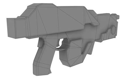 3D Futuristic Gun Model - TurboSquid 1497933