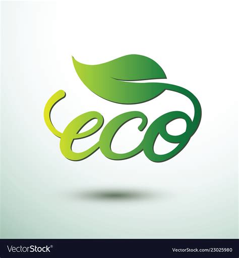 Eco logo Royalty Free Vector Image - VectorStock