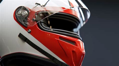 Premium AI Image | Close up of Rally Driver's Racing Helmet