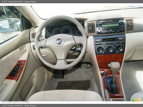 Beige Interior Dashboard for the 2007 Toyota Corolla LE #53894510 | GTCarLot.com