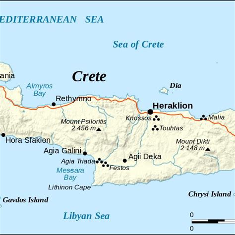 Best Beaches Crete Map