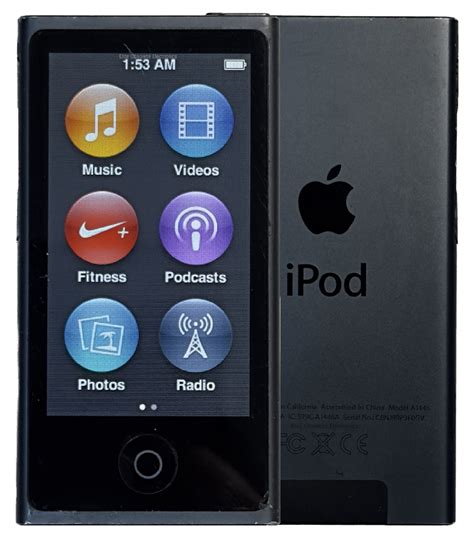 Refurbished Apple iPod Nano 7th Generation 16GB Slate Black MD481LL/A – Elite Obsolete Electronics