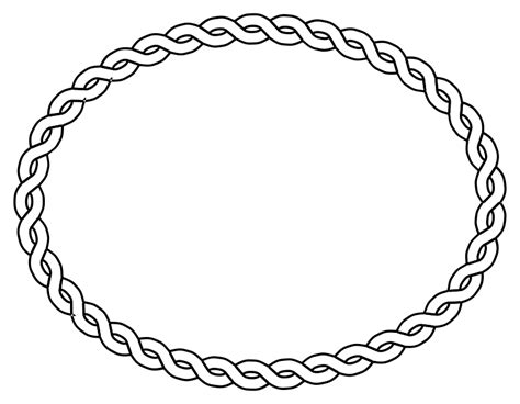 Free clip art "Rope border oval" by pitr