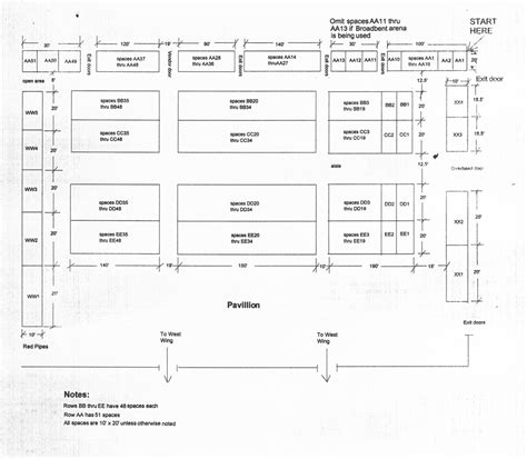 KY Expo Center Pavilion Map | KYANA SWAP MEET