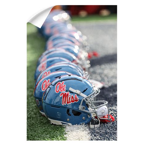 Ole Miss Rebels - Ole Miss Football Helmets - College Wall Art