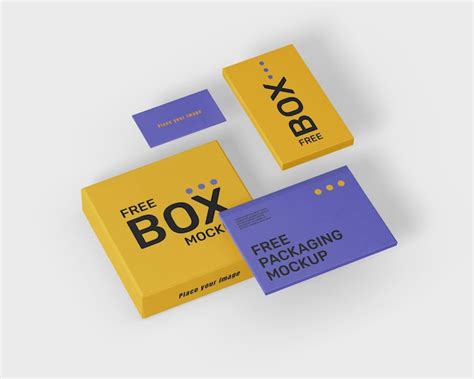 Premium PSD | Box mockup psd template