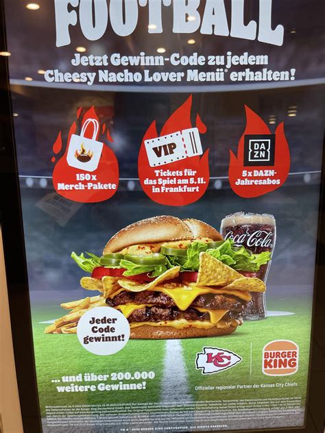 KC Chiefs logo seen at a Burger King kiosk in Cologne, Germany : r ...