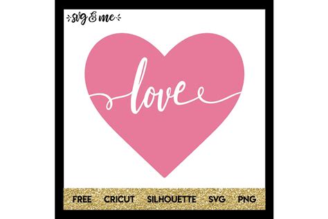 Svg File Heart SVG Files Love SVG cut file Love and Heart Svg file for Cricut Machine 0073 Love ...