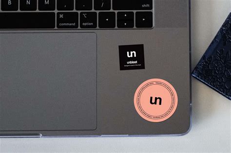 Free Sticker on Laptop Mockup (PSD)